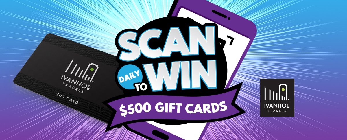 Scan to Win $500 Gift Cards